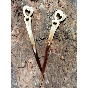 Natural Buffalo Horn <b>Hair</b> <b>Fork</b>, <b>Hair</b> Pin, <b>Hair</b> Accessory - Product Image 6