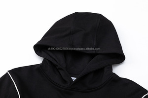 Sweat à capuche pour homme de style urbain européen et américain, avec deux poches zippées, sweat à capuche tendance, sweat à capuche surdimensionné - Product Image 4