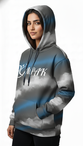 Sweat à capuche unisexe surdimensionné de qualité supérieure pour l'hiver, avec impression intégrale brodée par sublimation, pour les collections streetwear tendance - Product Image 2
