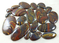 Pierre de cabochon en fer naturel en gros, pierre précieuse polie pour bijoux, Reiki, artisanat et guérison