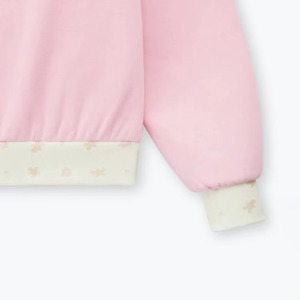 Sudadera Casual de Invierno para Mujer, Color Rosa, Cuello Alto Simulado, Estampado Personalizado en la Parte Delantera, Tejido de Felpa Ecológico, Hombros Caídos, Manga Larga - Product Image 4