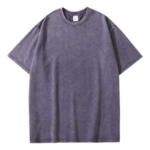 Camiseta de Manga Corta para Hombre, 100% Algodón, Corte Holgado, Estampada, de Alta Calidad, Transpirable, de Secado Rápido, Personalizada, Estilo Vintage, Lavado Ácido, Color Rojo - Product Image 3