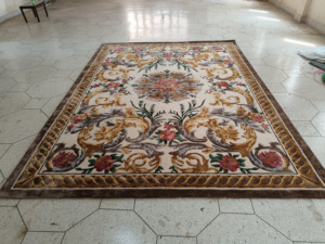 Alfombra de Algodón Antideslizante de Pelo Cortado Hecha a Mano, de Pelo Alto, Apta para Mascotas, Ecológica, Resistente al Fuego, con Diseño Floral, para Uso Doméstico y Comercial - Product Image 5