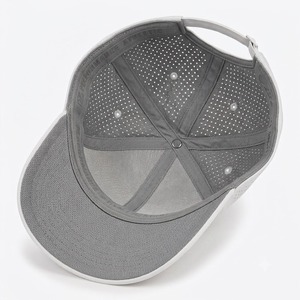 Casquette minimaliste vietnamienne 6 panneaux découpés au laser avec bord incurvé, broderie logo personnalisé pour hommes et femmes, casquette de baseball et de golf - Product Image 4
