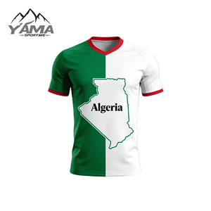 قميص منتخب الجزائر لكرة القدم 2026 بجودة تايلاندية ممتازة، قميص كرة قدم مخصص بقص آلي وطباعة بالتسامي - Product Image 1