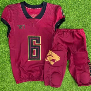 Maillot de football américain personnalisé, respirant, nouveau style, extensible, dernier design, uniformes de football américain - Product Image 2