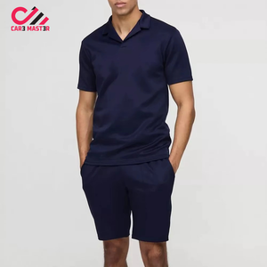 ชุดเสื้อผ้าผู้ชายสำหรับฤดูร้อน ชุดลำลองแบบแห้งเร็ว สไตล์ไฮสตรีท พร้อมเสื้อยืดและกางเกงขาสั้น ชุดคู่สวมใส่ได้ - Product Image 1