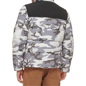 Chaqueta de Invierno Gruesa para Hombre, Estilo Urbano, de Nailon, Acolchada, con Capucha, Diseño de Leopardo, Logotipo Personalizado, Reversible, Impermeable y Ecológica - Product Image 5