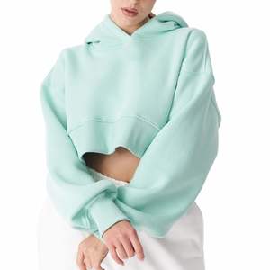 Sudadera con Capucha Personalizada para Mujer, OEM ODM, Sudadera Deportiva Corta, Fabricante de Ropa Deportiva para Mujer - Product Image 2