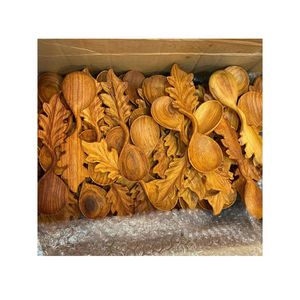 Ustensiles de cuisine rustiques faits à la main en bois naturel, ensemble cuillère, spatule et louche pour la maison, la cuisine et les boutiques de cadeaux - Product Image 1