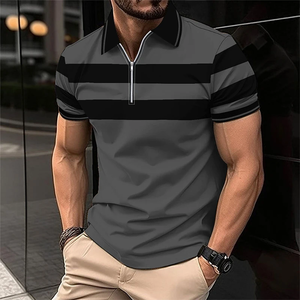 Polo de Verano 2026 para Hombre, Manga Corta, Casual, Transpirable, Cómodo, con Cierre, Camiseta Tipo Polo - Product Image 4