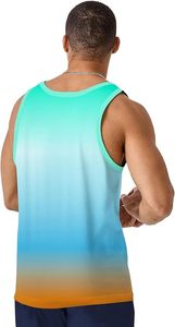 เสื้อกล้ามผู้ชายสีเทาแบบมีริบ คอโอ แขนกุด สไตล์ลำลอง ระบายอากาศได้ดี เนื้อผ้าถัก สำหรับออกกำลังกาย สีพื้น ผ้าฝ้าย ทรงพอดีตัว - Product Image 5