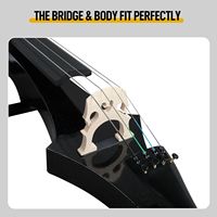 Full Size 4/4 Professional Electric Style Cello with Case Bow Rosin & Earphone Connecting Line Plywood Maple Back/Side Material