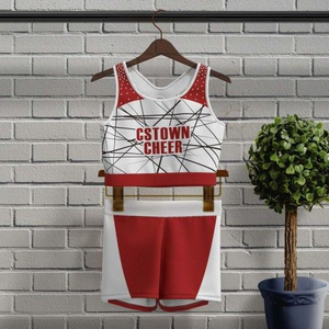 Uniforme de cheerleading pour homme sur mesure de haute qualité, taille adulte, imprimé, polyester/coton, 260g, matière respirante, extérieur, OEM - Product Image 5