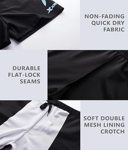 Shorts de Baño para Hombre de Alta Calidad, Sostenibles, con Cintura Elástica, Secado Rápido, Corte Clásico, Largo hasta la Rodilla, Color Personalizado - Product Image 3