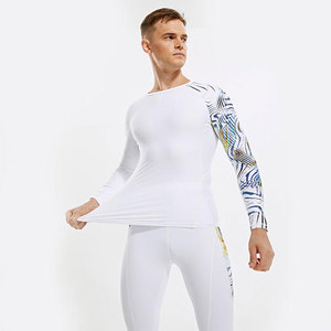 Conjunto de Ropa Deportiva de Compresión para Hombre, Traje Deportivo de Compresión, Ropa de Entrenamiento de Manga Larga - Product Image 1