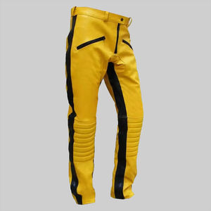 Nouveaux pantalons en cuir pour homme, mode automne-hiver, vente en gros, pantalon en cuir véritable, pantalon en cuir de mouton - Product Image 1