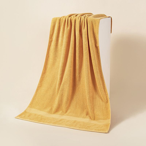 ผ้าขนหนูโรงแรมหรูหรา ย้อมสีด้วยเทคนิค Zero Twist ผลิตจากผ้าฝ้าย 100% ชุดผ้าขนหนูเช็ดหน้าเนื้อนุ่ม สปา แจ็คการ์ด ลายทาง ผ้าขนหนูอาบน้ำ - Product Image 1