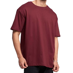 Nouvelle Arrivée T-shirts Homme Col Rond 100% Coton Jersey Épais Grande Taille Manches Courtes Coupe Ample Anti-Plis Style Streetwear Garçon - Product Image 4