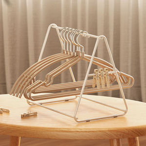 Organizador de Perchas Metálicas, Soporte de Almacenamiento de Perchas de Acero al Carbono, Independiente, para Lavandería o Balcón - Product Image 1