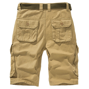 Distressed Canvas <b>Cargo</b> Shorts Men Anti-Wrinkle Slim Fit Summer Streetwear <b>Stretch</b> Vintage Breathable Casual Fashion Shorts - Product Image 3
