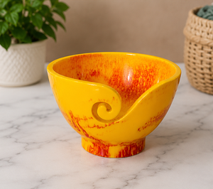 Handmade Resin Yarn <b>Bowl</b> Crackle Glaze Finish Other Pattern Modern Design Portable Crochet Thread <b>Knitting</b> Storage Home Decor - Product Image 5