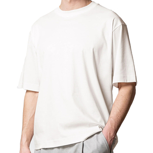 เสื้อยืดคอตตอนทรงบ็อกซี่ลำลองสำหรับผู้ชาย แฟชั่นสตรีท สกรีนโลโก้ได้ รับผลิตแบรนด์ส่วนตัว ขายส่งจากโรงงาน คุณภาพสูง เสื้อยืดทรงบ็อกซี่ผู้ชาย ผ้าคอตตอนนุ่ม - Product Image 3