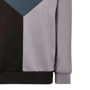 <b>Men's</b> Color Blocking Crew Neck <b>Pullover</b> Knitted Sweatshirt Regular Fit Casual Autumn Style - Product Image 6