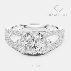 Bague de mariage en or blanc 14 carats avec diamant de laboratoire certifié IGI, taille ronde 1,159 carats, bijou raffiné, cadeau pour fiançailles, mariage ou anniversaire - Product Image 1