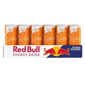 Red Bull en gros, édition abricot et fraise, 24 canettes de 250 ml, contient 8 mg de niacine par 100 ml pour réduire la fatigue - Product Image 2