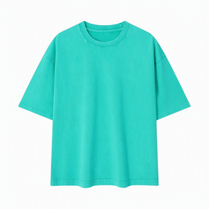 เสื้อยืดแขนสั้นคอกลมผู้ชาย ผ้าถักลำลอง 100% ผ้าฝ้าย สีพื้น ทรงปกติ สตรีทแวร์ เป็นมิตรกับสิ่งแวดล้อม ยับยาก ซักเร็ว - Product Image 6