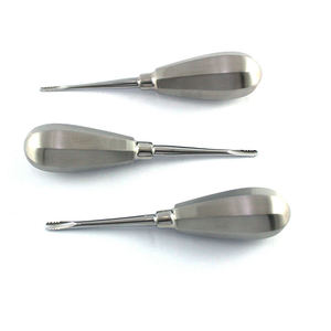 Precio Económico: 10 Elevadores Dentales Manuales de Acero Inoxidable Curvos para Extracción de Raíces, Fórceps para Extracción Dental, Instrumentos CE - Product Image 4