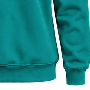 Teal Green Women High Neck Sweatshirt Long Sleeve Loose Fit <b>Pullover</b> Fleece Mock Neck Casual Winter Streetwear Fashion <b>Jumper</b> - Product Image 6