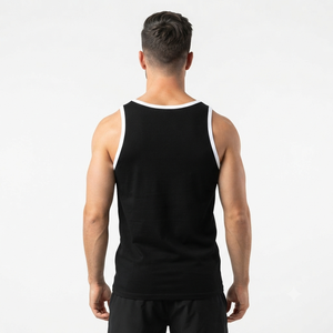 <b>Men's</b> Cotton and Spandex Gym Tanktop Bodybuilding Vest tank Top Ribbed <b>Singlets</b> <b>for</b> <b>Men</b> - Product Image 2