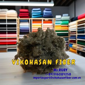 Bajo Precio 20D HC Poliéster Reciclado 100% Marrón Hueco Conjugado PSF Certificado GRS OEKO-TEX Antiestático Retardante de Llama - Product Image 4