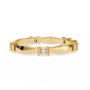 แหวนเพชรทรงกลมแบบคลาสสิก เพชรเลี้ยงในห้องปฏิบัติการ รับรองโดย IGI ทองคำแท้ 14K สำหรับงานแต่งงาน งานหมั้น และวันครบรอบ - Product Image 1