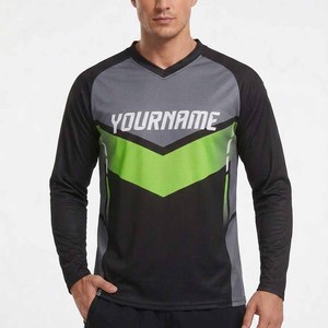 เสื้อจักรยานเสือภูเขาแขนยาวขายส่ง เสื้อเจอร์ซีย์ดาวน์ฮิลล์แบบกำหนดเอง เสื้อเจอร์ซีย์ปั่นจักรยานผู้ชายสำหรับมอเตอร์ครอส - Product Image 3