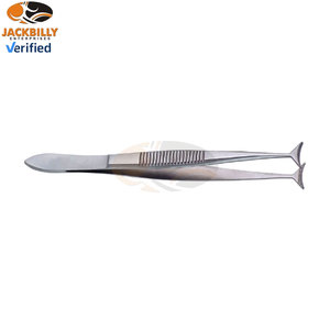Pinzas de Fijación Oftálmicas Verdes de Acero Inoxidable, Instrumentos Quirúrgicos Manuales para Cirugía de Retina y Ojo, Duraderas, con Certificación CE - Product Image 1