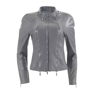 Chaquetas de Motocicleta de Cuero Crudo Personalizables de Lujo para Mujer, Transpirables, Ecológicas, Camuflaje, Tallas Grandes, Ropa Urbana, Competitivas - Product Image 5