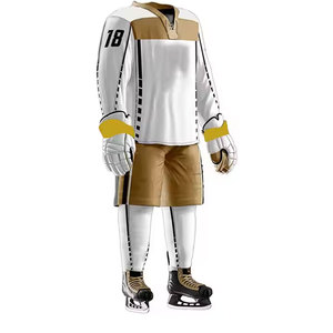 Ice Hockey Uniform Premium <b>Athletic</b> Fit Ice Hockey Uniform Soft Breathable Material For Ice Hockey Players - Product Image 3