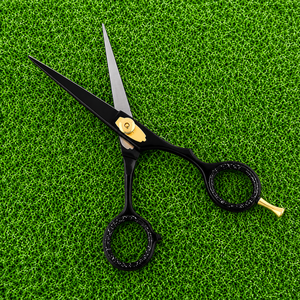 Professional Hair Scissors 6.5 Inch Stainless Steel Sharp <b>Blade</b> Black Matte Handle Right Handed Salon Shears - Product Image 3