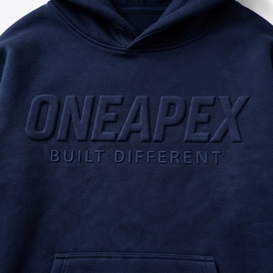 Sweat à capuche surdimensionné noir personnalisé pour homme, en coton épais, brodé, hiver, 2 pièces, streetwear, respirant, séchage rapide - Product Image 6