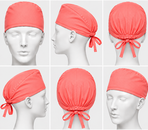Gorros Médicos Unisex de Algodón con Banda Absorbente, Ajuste Elástico, Estampado de Dibujos Animados, Gorros Quirúrgicos para Enfermeras - Product Image 1