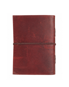 Carnet en cuir avec motif gaufré en forme de feuille |   Carnet de voyage vintage |   Journal d'écriture |   Cadeau pour les écrivains et les voyageurs - Product Image 5