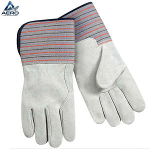 Guantes de Trabajo de Cuero Reforzado de Alta Calidad con Puño de Seguridad, Duraderos, Industriales, de Protección para las Manos - Product Image 5