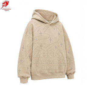 Sudaderas de lujo informales para hombre, extragrandes, con pedrería, diseño de cristales brillantes, marca privada y colores personalizados - Product Image 3