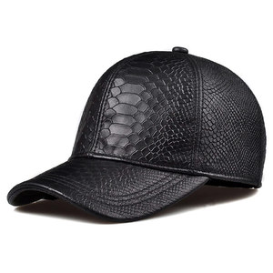 Trending PU Leather Embossed <b>Baseball</b> <b>Caps</b> Sporty OEM Custom Hats for Men Women Breathable Waterproof Adjustable Outdoor - Product Image 1