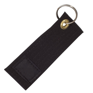 Embroidered Belt <b>Key</b> Holder For Martial Arts Karate Jiu Jitsu Taekwondo Custom Keychain Black Belt Training Accessory - Product Image 2