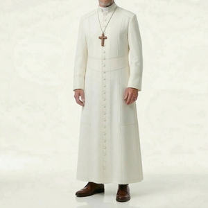 Robe de prêtre, vêtement liturgique brodé, design personnalisé, respirant, confortable, vêtements religieux - Product Image 5