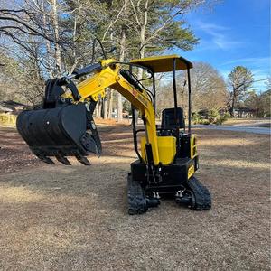 Miniexcavadora compacta de 1 tonelada, máquina sobre orugas diseñada para reparación de carreteras, colocación de tuberías y trabajos de construcción en áreas reducidas. - Product Image 5